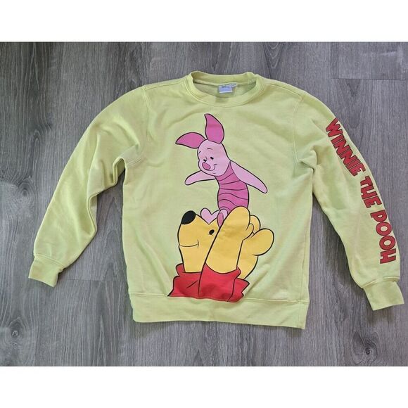 Disney Winnie The Pooh Piglet Sweatshirt XS Women's Long Sleeve Sz Extra Small - Picture 1 of 8